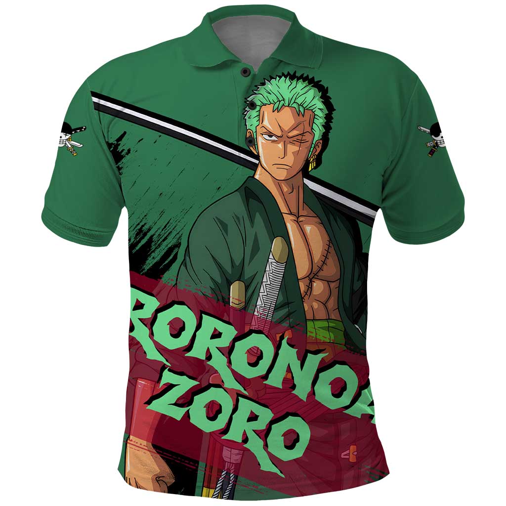 Roronoa Zoro - One Piece Polo Shirt Anime Style