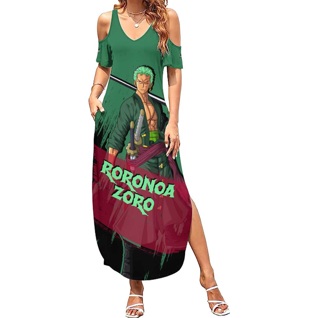 Roronoa Zoro - One Piece Summer Maxi Dress Anime Style