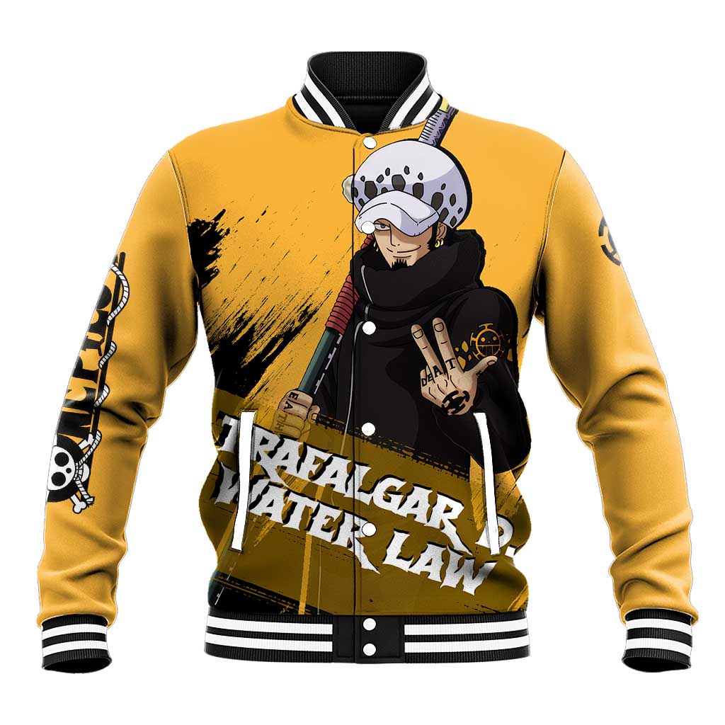 Trafalgar D. Water Law - One Piece Baseball Jacket Anime Style