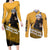 Trafalgar D. Water Law - One Piece Couples Matching Long Sleeve Bodycon Dress and Long Sleeve Button Shirt Anime Style