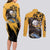 Trafalgar D. Water Law - One Piece Couples Matching Long Sleeve Bodycon Dress and Long Sleeve Button Shirt Anime Style