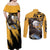 Trafalgar D. Water Law - One Piece Couples Matching Off Shoulder Maxi Dress and Long Sleeve Button Shirt Anime Style