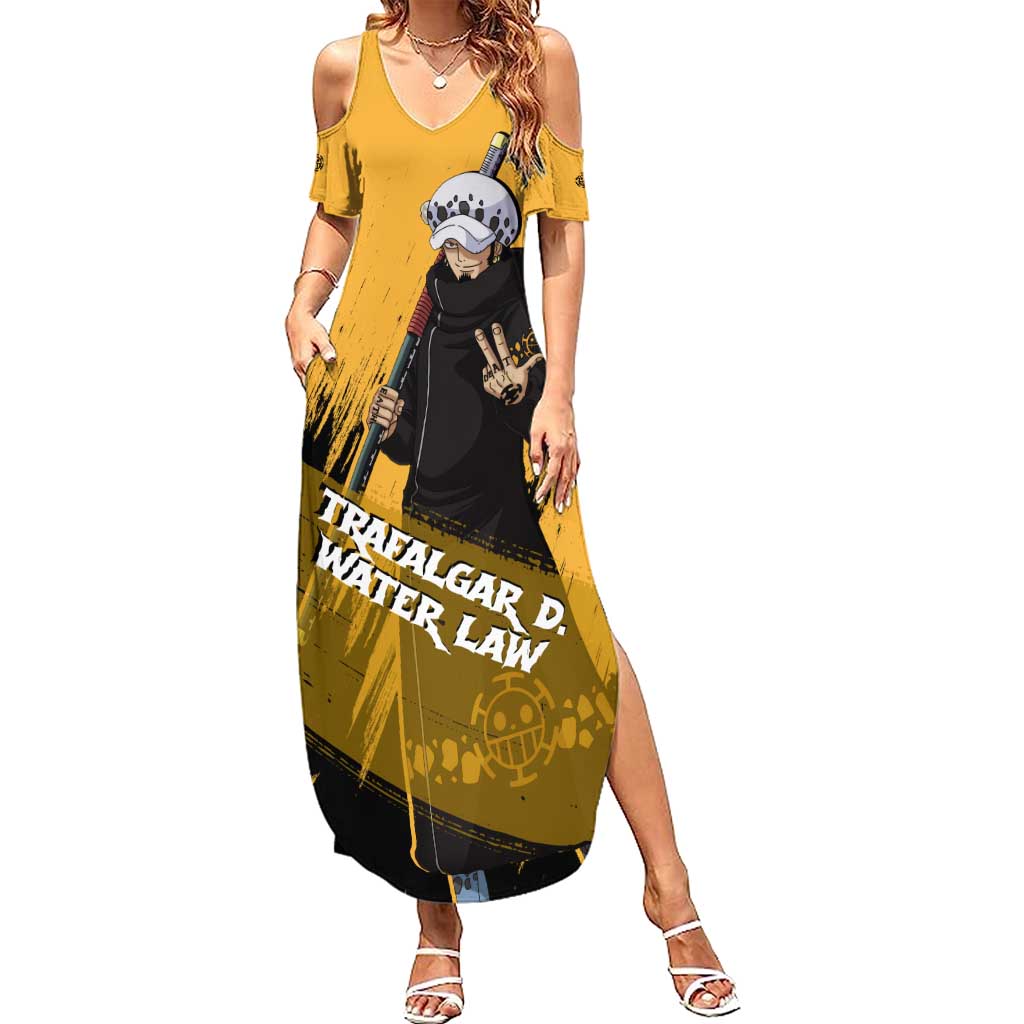 Trafalgar D. Water Law - One Piece Summer Maxi Dress Anime Style