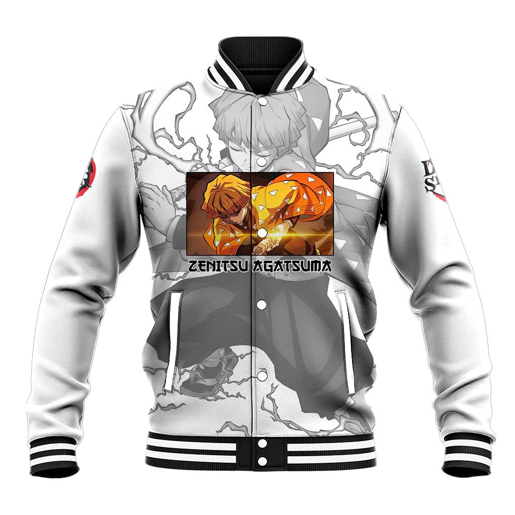 Zenitsu Agatsuma - Demon Slayer Baseball Jacket Anime Style