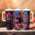 Colorful Fire Skull Tumbler With Handle I'm not rude i just have the balls to say what everyone else is Thingking