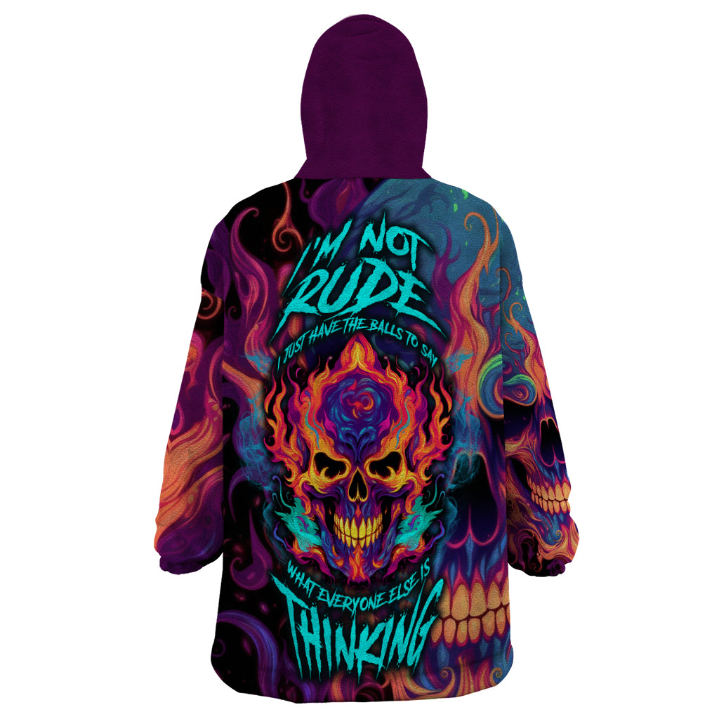 colorful-fire-skull-wearable-blanket-hoodie-im-not-rude-i-just-have-the-balls-to-say-what-everyone-else-is-thingking