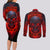 horror-skull-couples-matching-long-sleeve-bodycon-dress-and-long-sleeve-button-shirts-if-karma-doesnt-hit-you-trust-me-i-will