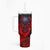 Horror Skull Tumbler With Handle If Karma Doesn't Hit You Trust me I Will