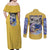 Trafalgar D. Law One Piece Couples Matching Off Shoulder Maxi Dress and Long Sleeve Button Shirt Anime Style