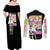 Mitsuri Kanroji V2 Demon Slayer Couples Matching Off Shoulder Maxi Dress and Long Sleeve Button Shirt Anime Style