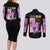 Hisoka Hunter x Hunter Couples Matching Long Sleeve Bodycon Dress and Long Sleeve Button Shirt Anime Style