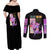 Hisoka Hunter x Hunter Couples Matching Off Shoulder Maxi Dress and Long Sleeve Button Shirt Anime Style