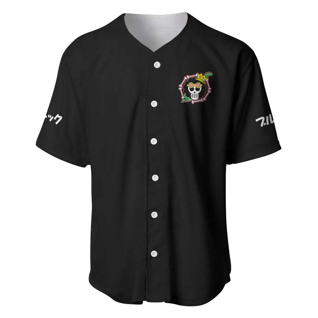 Brook - Straw Hat Team One Piece Baseball Jersey Anime Style