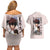 L Death Note Couples Matching Off Shoulder Short Dress and Hawaiian Shirt Anime Style