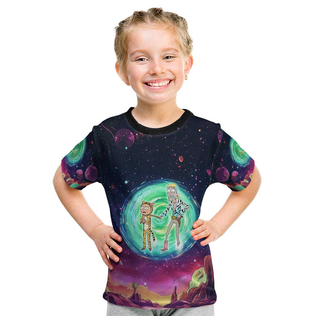 Rick and Morty Tiger King Kid T Shirt Trippy Style