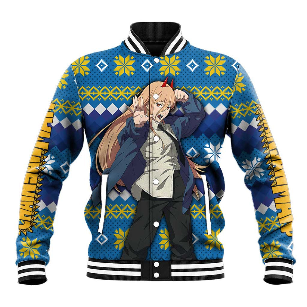 Power - Chainsaw Man Baseball Jacket Anime Mix Christmas Style