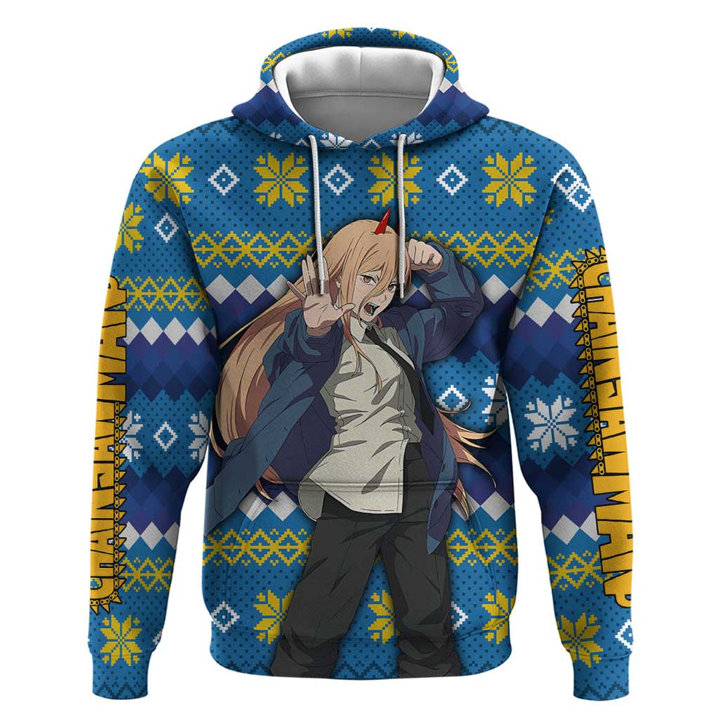 Power - Chainsaw Man Hoodie Anime Mix Christmas Style