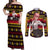 Makima - Chainsaw Man Couples Matching Off Shoulder Maxi Dress and Long Sleeve Button Shirt Anime Mix Christmas Style