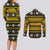 Denji - Chainsaw Man Couples Matching Long Sleeve Bodycon Dress and Long Sleeve Button Shirt Anime Mix Christmas Style