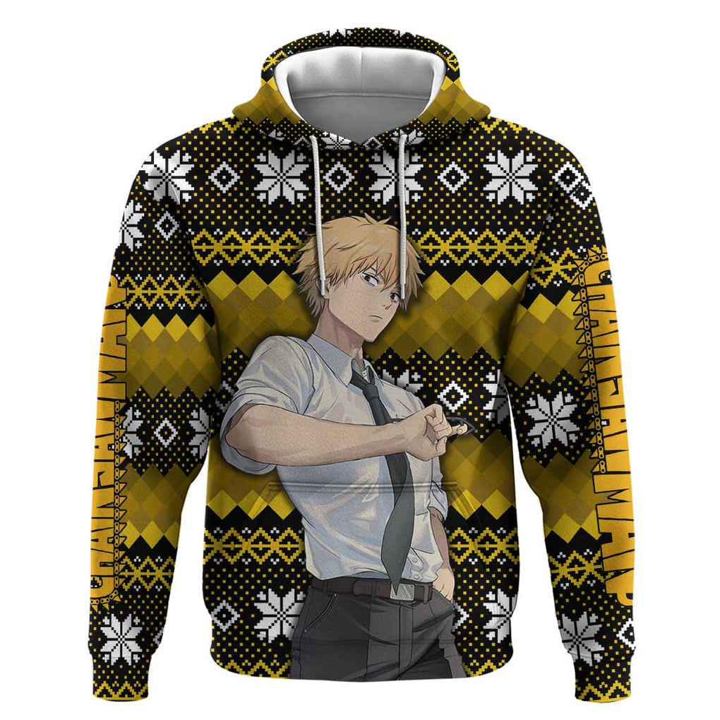 Denji - Chainsaw Man Hoodie Anime Mix Christmas Style