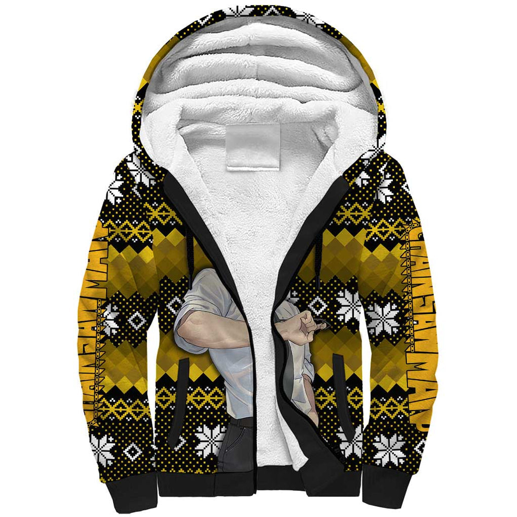 Denji - Chainsaw Man Sherpa Hoodie Anime Mix Christmas Style