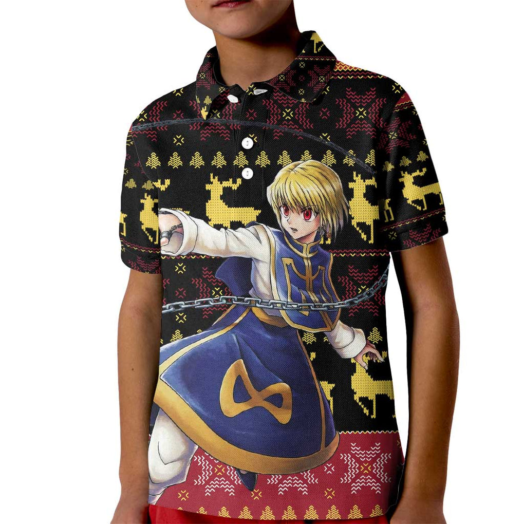 Kurapika - Hunter X Hunter Kid Polo Shirt Anime Mix Christmas Style