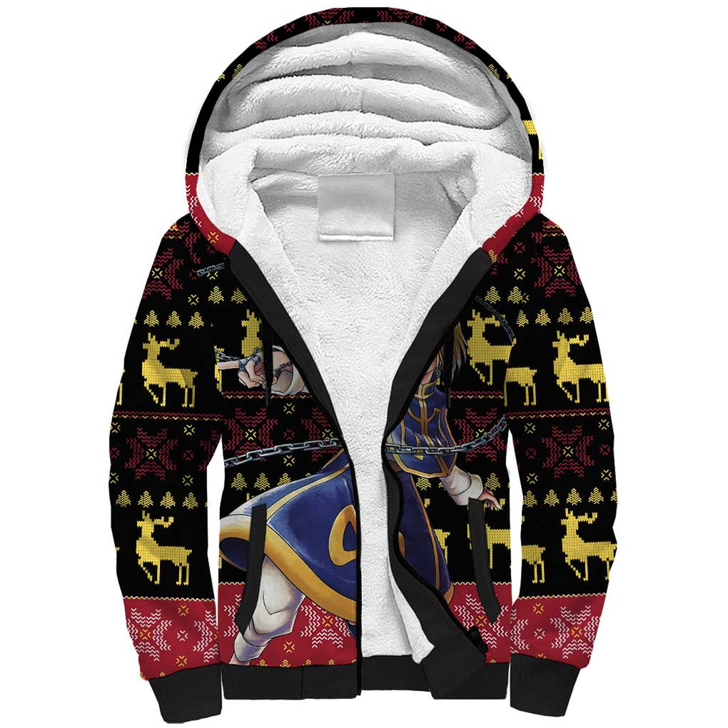 Kurapika - Hunter X Hunter Sherpa Hoodie Anime Mix Christmas Style