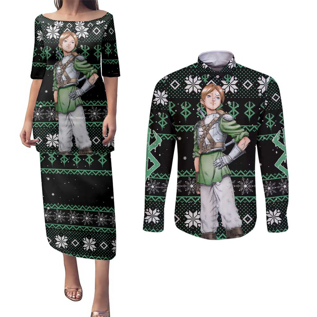 Judeau - Berserk Couples Matching Puletasi and Long Sleeve Button Shirt Anime Mix Christmas Style