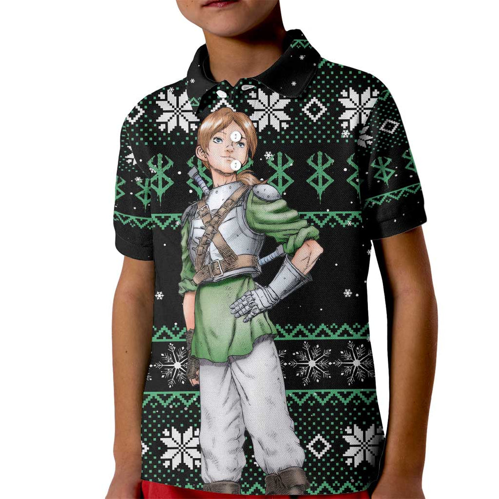 Judeau - Berserk Kid Polo Shirt Anime Mix Christmas Style