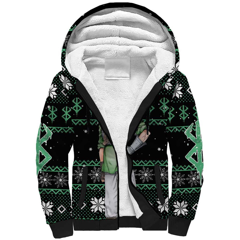 Judeau - Berserk Sherpa Hoodie Anime Mix Christmas Style