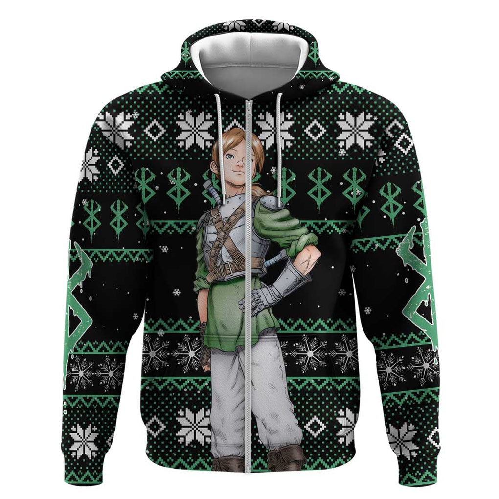 Judeau - Berserk Zip Hoodie Anime Mix Christmas Style