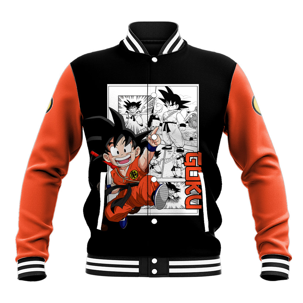 Goku Kid Baseball Jacket Dragon Ball Anime Mix Manga