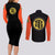 Goku Kid Couples Matching Long Sleeve Bodycon Dress and Long Sleeve Button Shirt Dragon Ball Anime Mix Manga