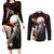 Ken Kaneki Couples Matching Long Sleeve Bodycon Dress and Long Sleeve Button Shirt Tokyo Ghoul TS04