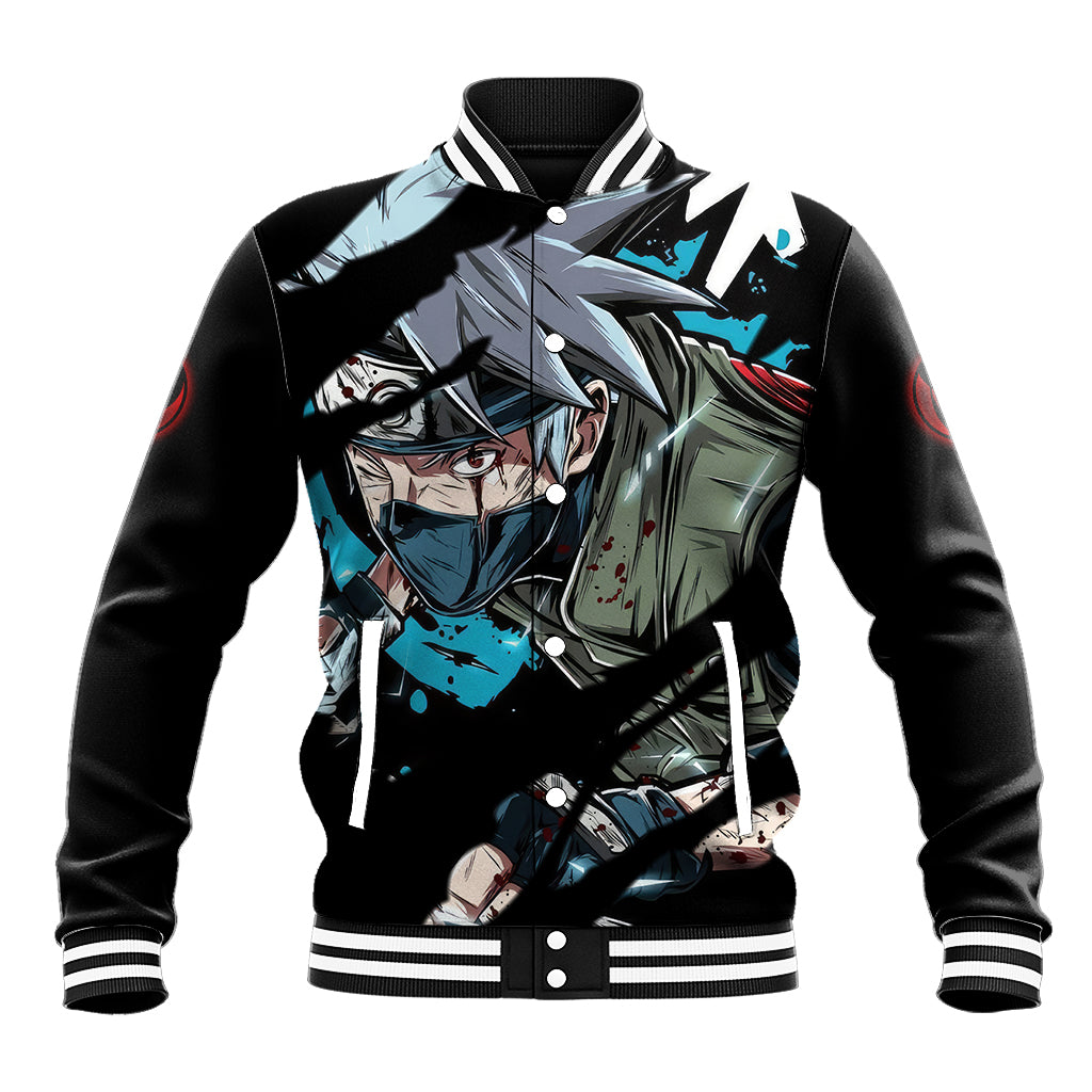 Hatake Kakashi Sharingan Eye Baseball Jacket Naruto