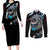 Hatake Kakashi Sharingan Eye Couples Matching Long Sleeve Bodycon Dress and Long Sleeve Button Shirt Naruto