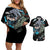 Hatake Kakashi Sharingan Eye Couples Matching Off Shoulder Short Dress and Hawaiian Shirt Naruto