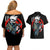 Hatake Kakashi Sharingan Eye Couples Matching Off Shoulder Short Dress and Hawaiian Shirt Naruto