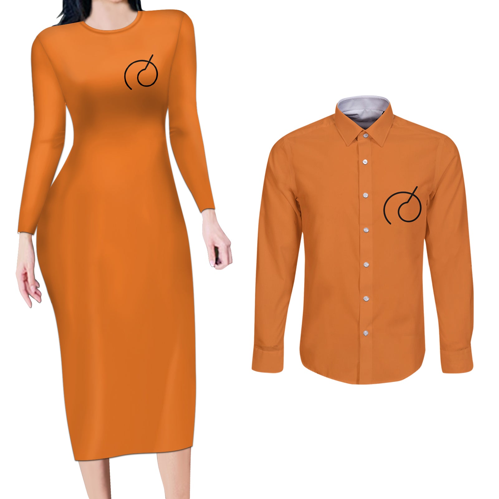 Goku Whis Couples Matching Long Sleeve Bodycon Dress and Long Sleeve Button Shirt Dragon Ball