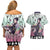 Shinobu Kocho - Demon Slayer Couples Matching Off Shoulder Short Dress and Hawaiian Shirt Anime Style Art