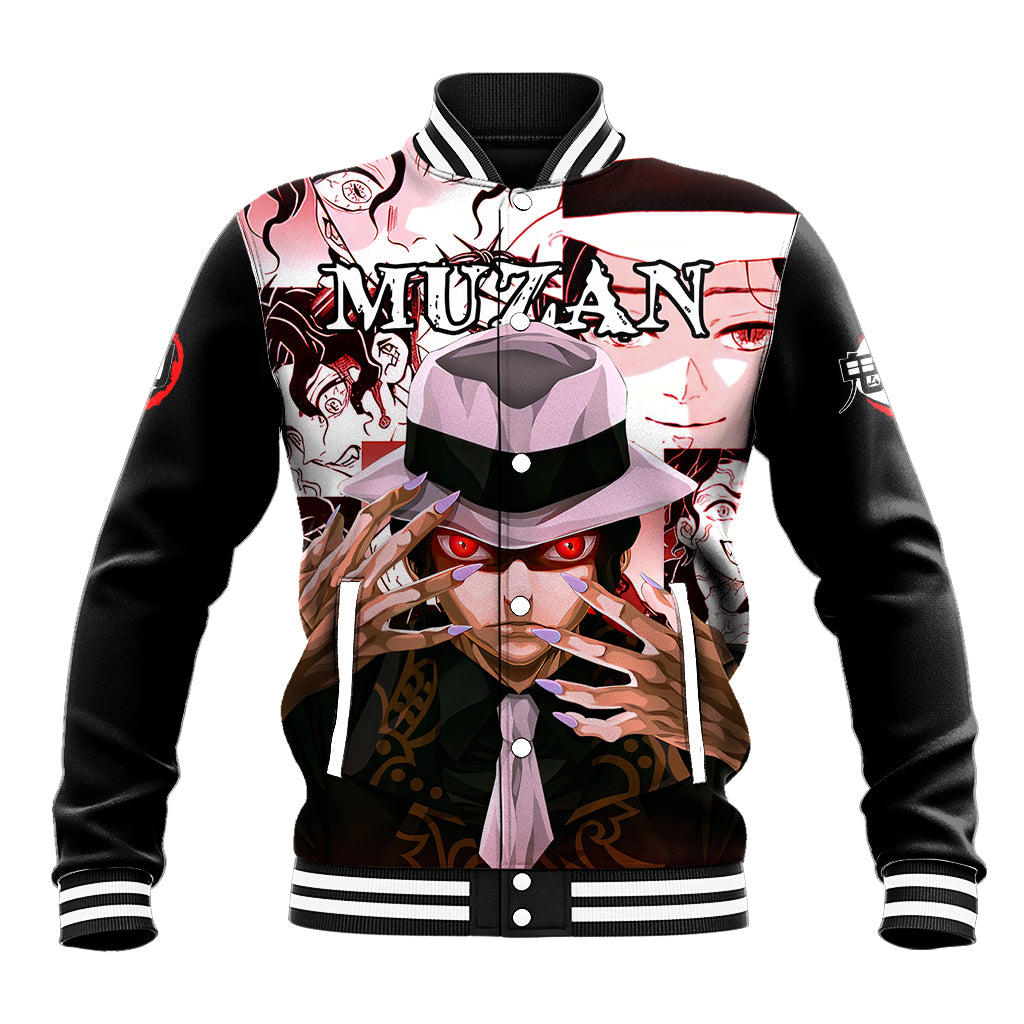 Muzan Kibutsuji Demon Slayer Baseball Jacket Anime Mix Manga Style