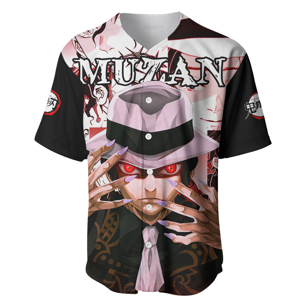 Muzan Kibutsuji Demon Slayer Baseball Jersey Anime Mix Manga Style