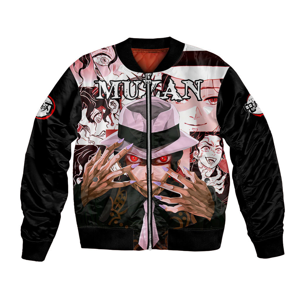 Muzan Kibutsuji Demon Slayer Bomber Jacket Anime Mix Manga Style