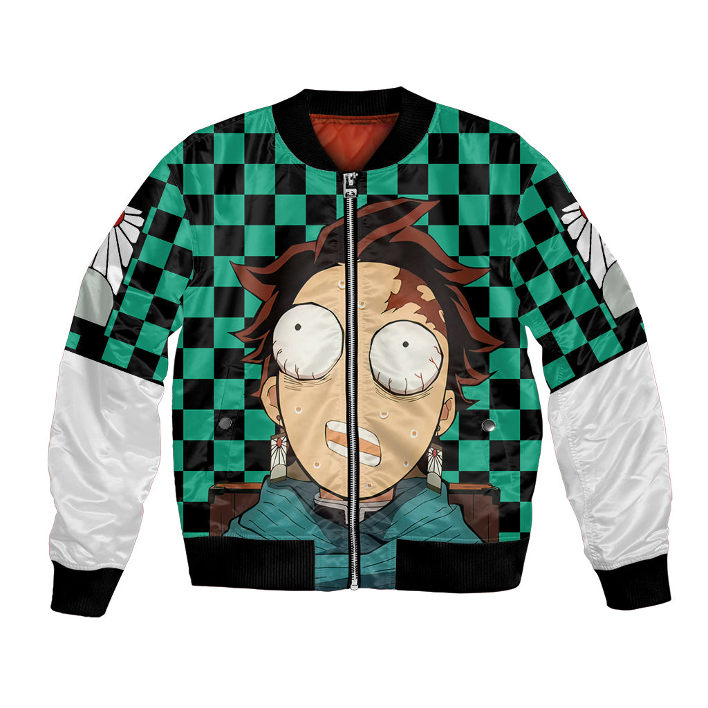 Kimetsu Tanjro Demon Slayer Bomber Jacket Anime Style