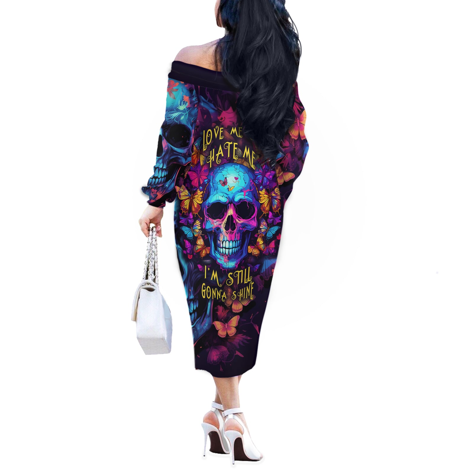 fantasy-skull-with-butterflies-off-the-shoulder-long-sleeve-dress-love-me-or-hate-me-im-still-gonna-shine