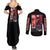 Kaneki Ken Tokyo Ghoul Couples Matching Summer Maxi Dress and Long Sleeve Button Shirt Anime Style