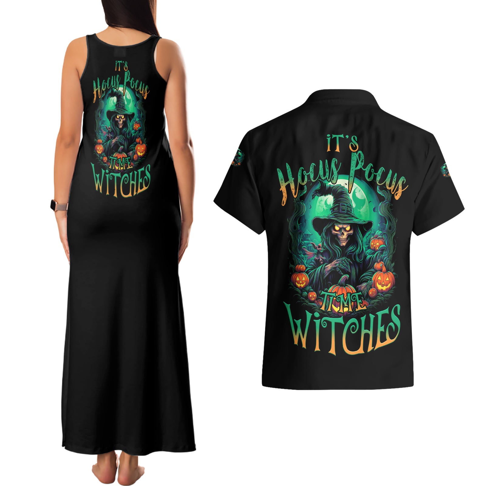 hocus-pocus-halloween-couples-matching-tank-maxi-dress-and-hawaiian-shirt