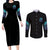 buckle-up-buttercup-skull-witch-halloween-couples-matching-long-sleeve-bodycon-dress-and-long-sleeve-button-shirt