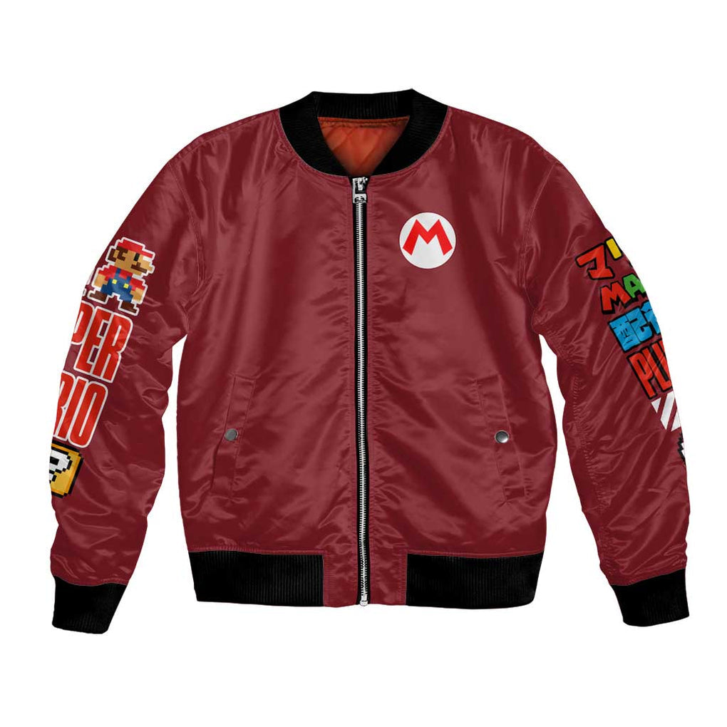 Mario Bros Mario Bros Bomber Jacket Anime Mix 3D Game Style