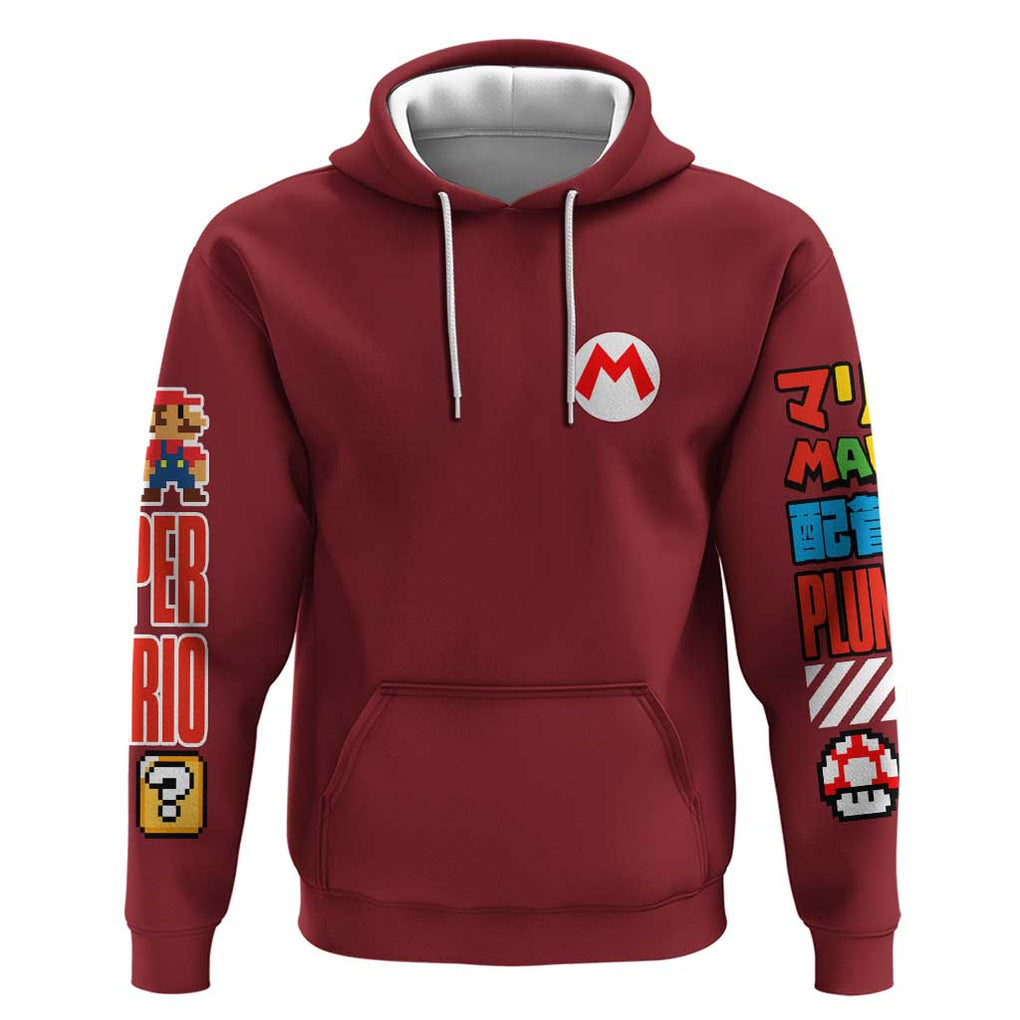 Mario Bros Mario Bros Hoodie Anime Mix 3D Game Style